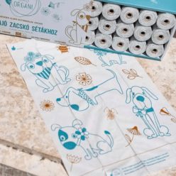   Bag Organi - növényi alapú, lebomló kakizacsi Essence szürke - 21 tekercs