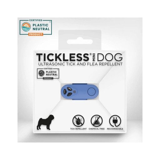 Vegyszermentes, tölthető kullancs- és bolhariasztó medál kutyáknak és macskáknak, TICKLESS - mini 6 színben