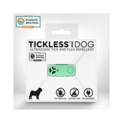 Vegyszermentes, tölthető kullancs- és bolhariasztó medál kutyáknak és macskáknak, TICKLESS - mini 6 színben