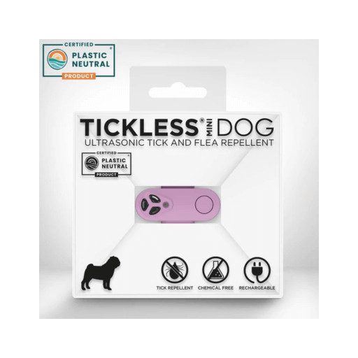 Vegyszermentes, tölthető kullancs- és bolhariasztó medál kutyáknak és macskáknak, TICKLESS - mini 6 színben