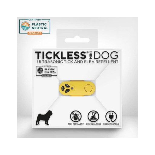 Vegyszermentes, tölthető kullancs- és bolhariasztó medál kutyáknak és macskáknak, TICKLESS - mini 6 színben