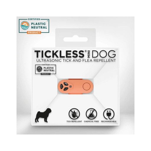 Vegyszermentes, tölthető kullancs- és bolhariasztó medál kutyáknak és macskáknak, TICKLESS - mini 6 színben