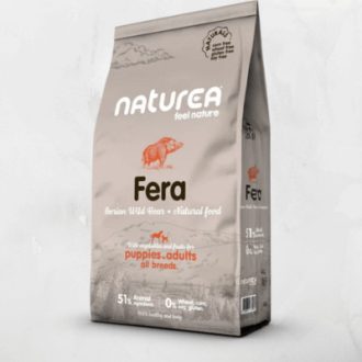   Naturea Naturals FERA Vaddisznóhúsos Kutyatáp kölyök és felnőtt kutyáknak 12 kg