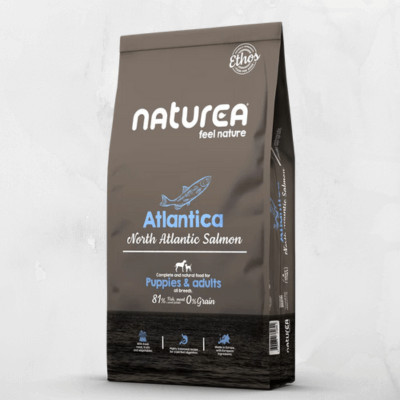 Naturea ETHOS North Atlantic Salmon - Hipoallergén Lazacos Kutyatáp kölyök és felnőtt kutyáknak 10 kg