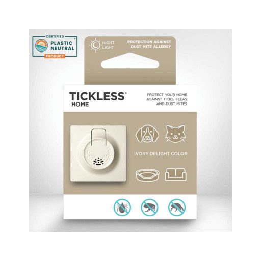 TICKLESS® Home – vegyszermentes ultrahangos kullancs-, bolha- és poratka riasztó készülék 2 színváltozatban (bézs és szürke)