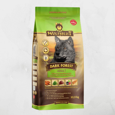 Wolfsblut Dark Forest Adult - Vad édesburgonyával 12,5 kg