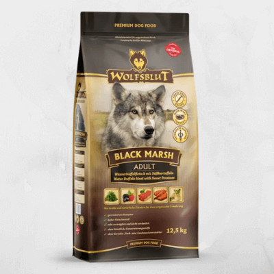 Wolfsblut Black Marsh Adult - Vizibivaly édesburgonyával 12,5 kg