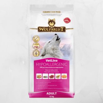   Wolfsblut VetLine Hypoallergenic Lóhús száraz kutyatáp 12 kg