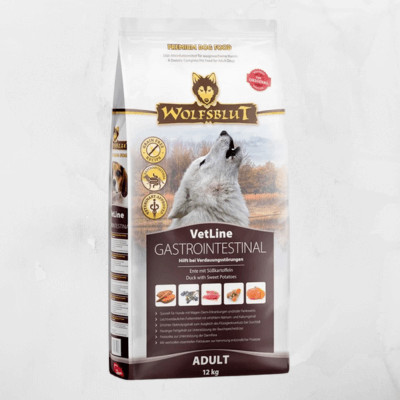 Wolfsblut VetLine Gastrointestinal - Kacsa édesburgonyával 12kg